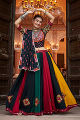 Black Multi Colour Very Exclusive Navratri Chaniya Choli for Women