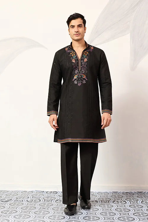 V Neck Kurta Pant for Mens Wear