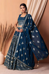 Blue Bollywood Lehenga Choli