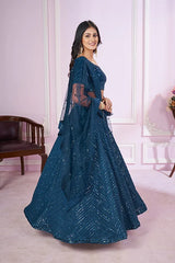 Designer Lehenga with Net Dupatta