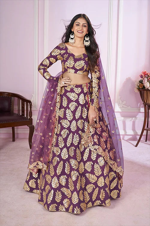 Georgette Lehenga Choli with Sequins