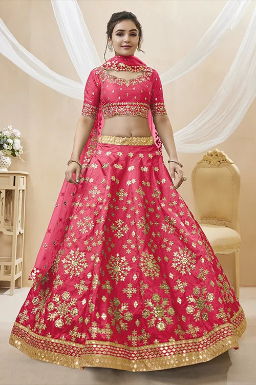 Beautiful Pink Traditional Embroidered Lehenga Choli – Shop Now