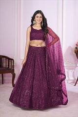 Stylish Soft Net Lehenga Choli