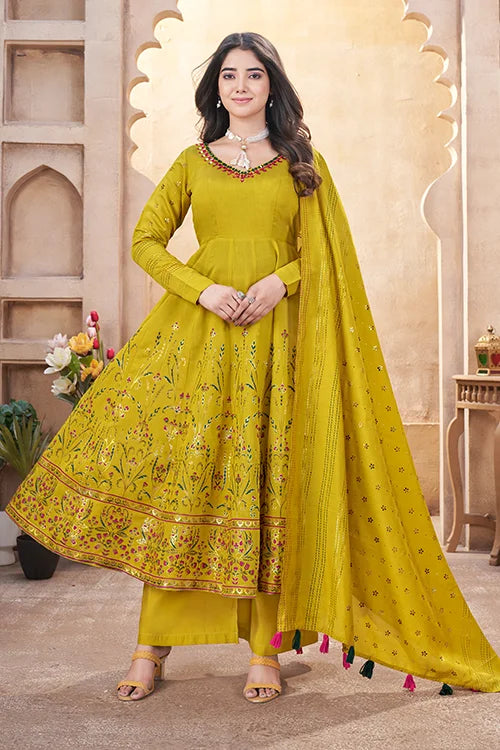 Yellow Haldi Salwar Suit