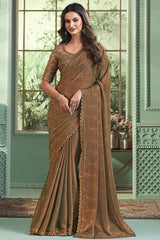 Beautiful designer sari with blouse