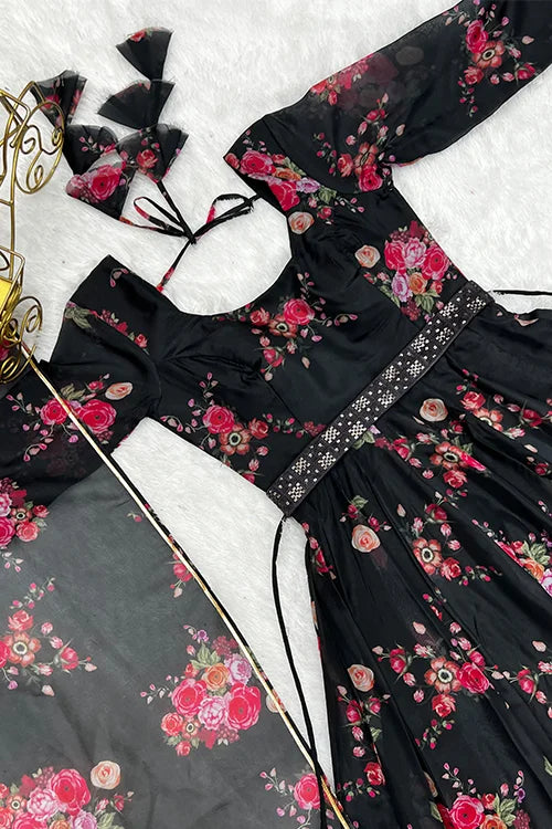 Stylish Black Anarkali Dress