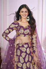 Zari Embroidered Lehenga Choli