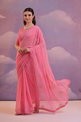 Embroidered  Saree