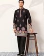 Ethnic Speical Classic Black Embroidered Kurta for Mens