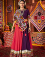 Colorful Navratri Chaniya Choli Set With Mirror Work