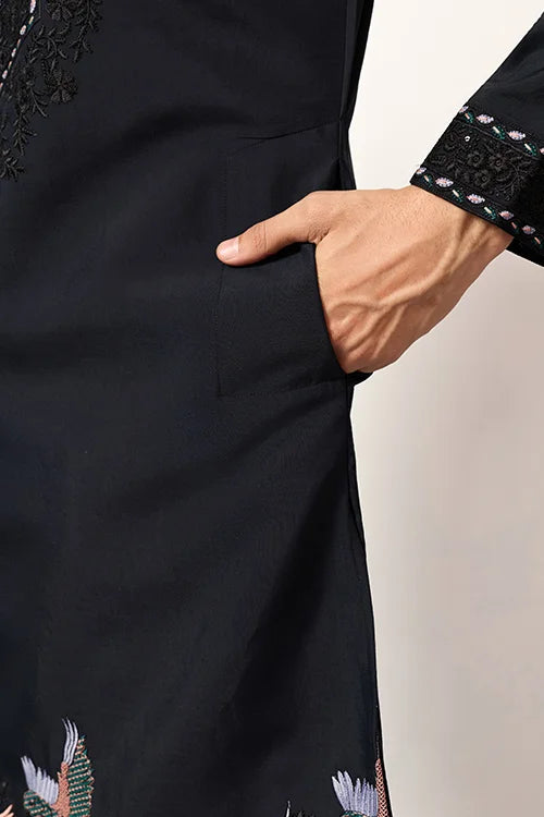 Luxury Navy Blue Kurta