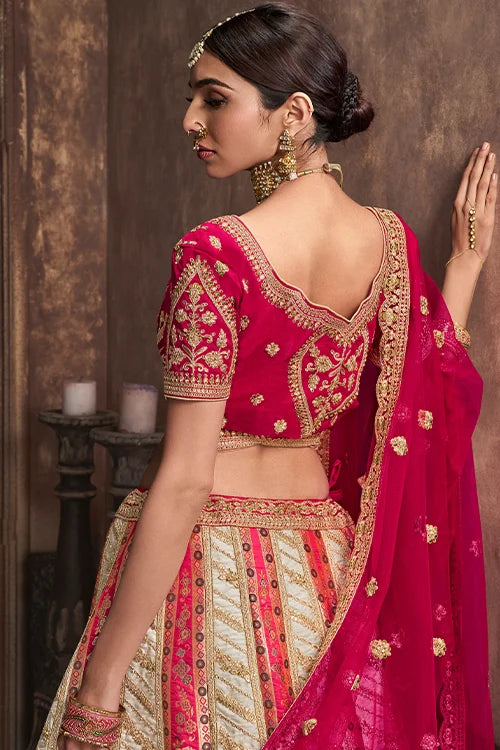 heavy work lehenga 