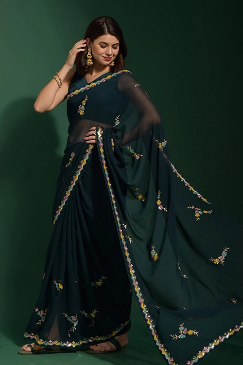 Heavy Georgette Saree Online
