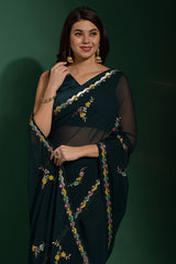 Multi-Color Sequin Saree
