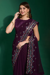 Wedding saree heavy georgette
