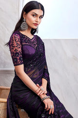 Beautiful Designer Silk Saree With Blouse