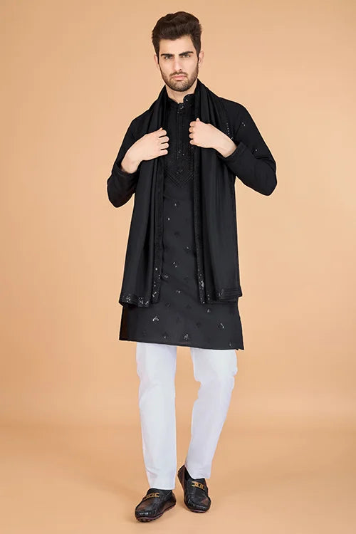 Stylish Black Kurta for Men