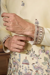 Haldi Yellow Kurta Pajama with Koti