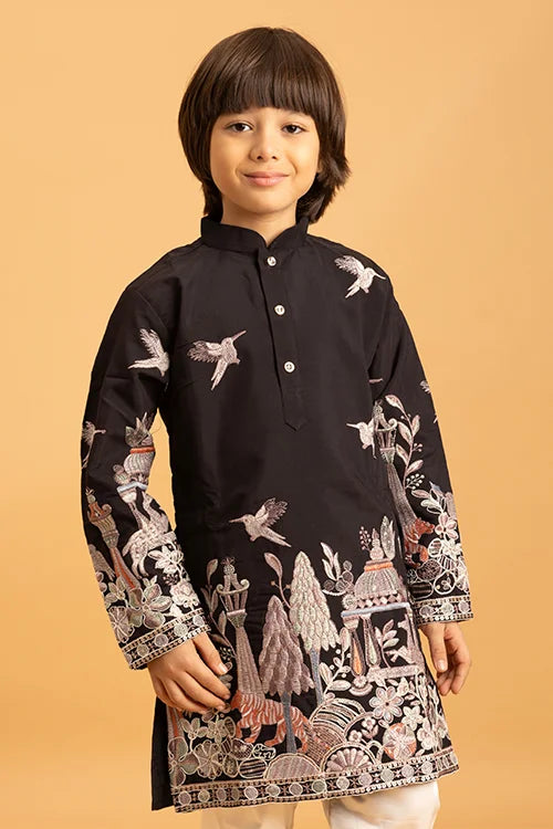Embroidered Kids Kurta
