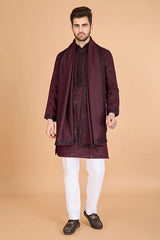 Maroon Designer Kurta for Men