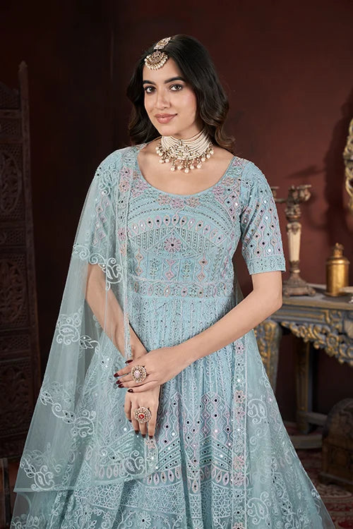 Indian embroidered gown