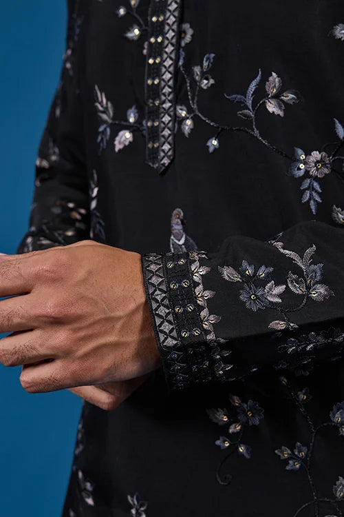 Stylish Black Kurta Set