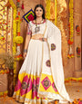 Designer Navratri White Ghagra Choli for Women
