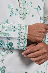 Designer white kurta for men