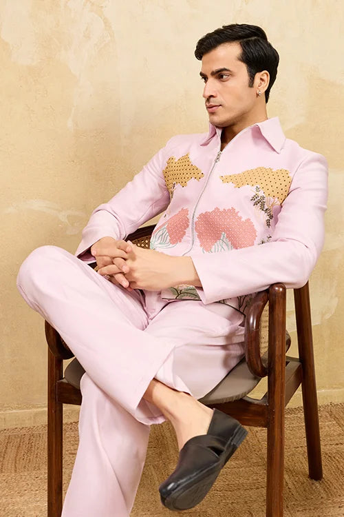 Pink Sequence Work Jacket