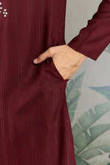 Maroon Kurta