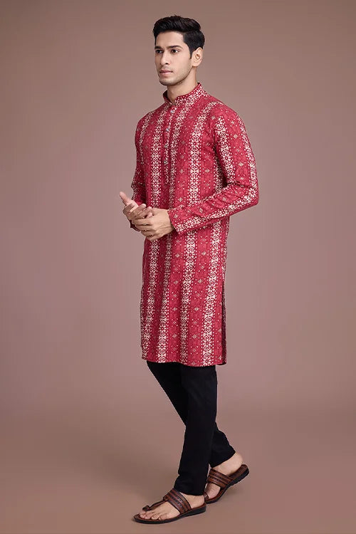 Stylish Men's Kurta Perfect for Navratri Festival Celebrations