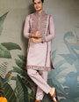Dusty Pink Ethnic Mens Kurta Pajama for Functions