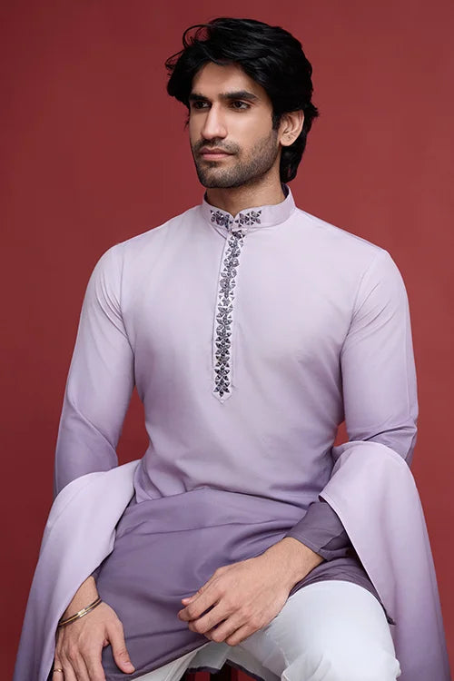 Dusty Purple Men's Kurta Set