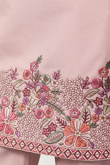 Stylish Dusty Pink Kurta Pant Set for Festive Occasions