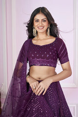 Purple Lehenga Choli