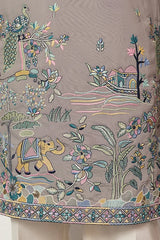 Wedding Look Grey Kurta for Mens