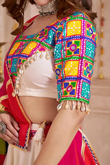 Multi Color Embroidered Chaniya Choli