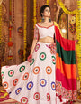 White Ready to Wear Chaniya Choli for Navratri