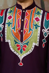 Festival Wear Purple Kurta