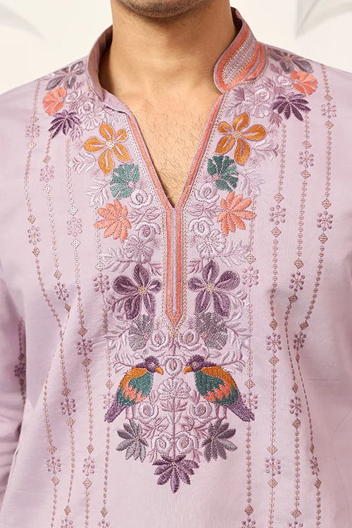 Royal Look Lavender Kurta