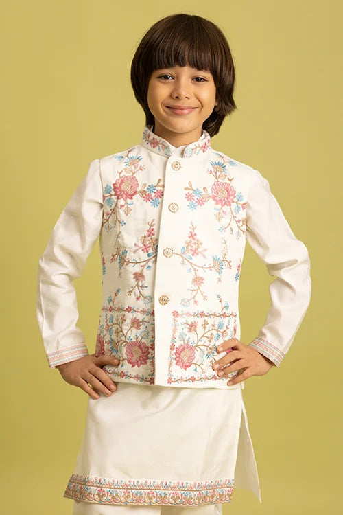 White Koti Kurta Pajama