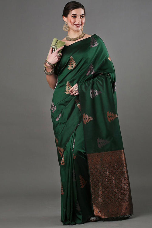 wedding saree in green 