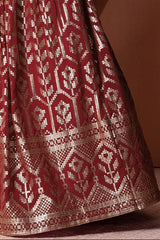 Maroon wedding Lehenga Choli