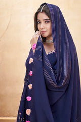 Navy Blue Salwar Suit