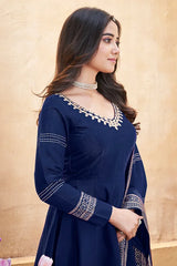 Navy Blue Salwar Suit