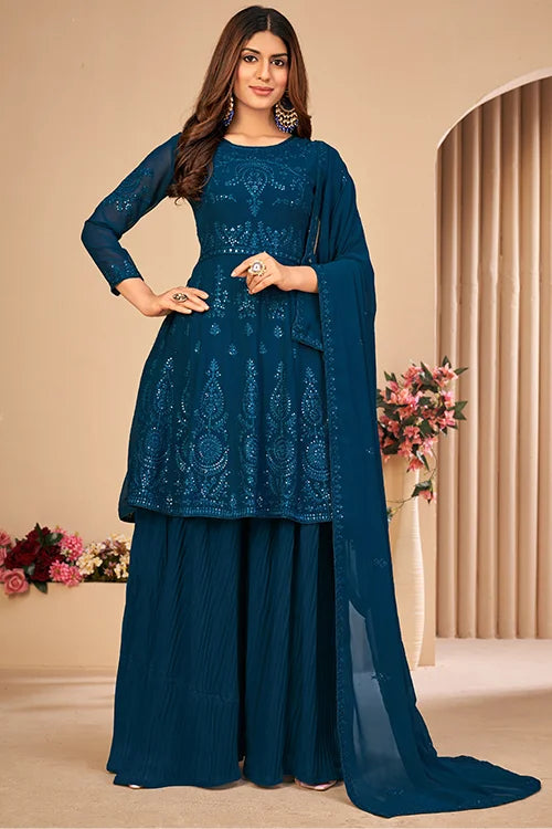 Bridesmaid Faux Georgette Sharara Set