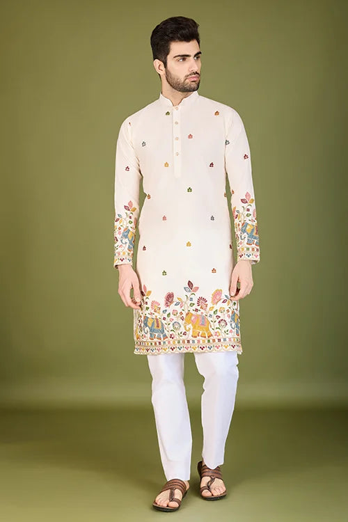 Embroidered Work Men's Kurta