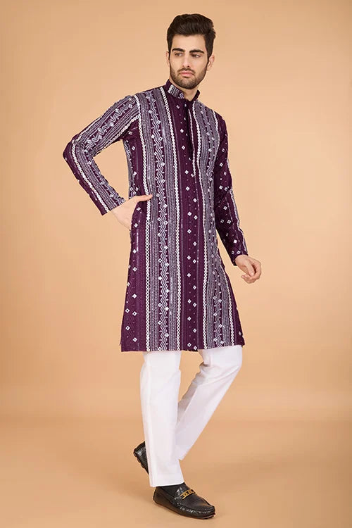 Embroidered Kurta for Men