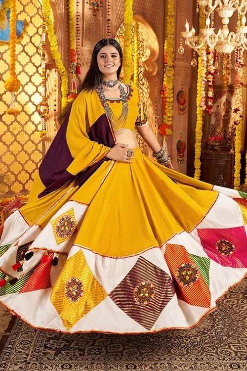 Mustard Yellow Chaniya Choli