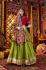 Fluorescent Green Chaniya Choli